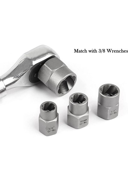 14PCS Darbe Cıvatası ve Somun Sökücü Seti Hex Adaptörü Ekstraksiyon Soket Seti ile Soyulmuş Pabucu Somun Sökücü (Yurt Dışından) fırsatları