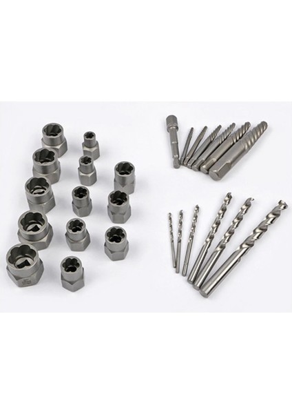 Vidalar ve Cıvatalar Çıkarıcı Set Matkap Bitini Alçakgönüllü Adaptör Out Kırık Lug Somun Çıkarıcı Sıyırılmış Vida Çıkarma Seti (Yurt Dışından) fırsatları