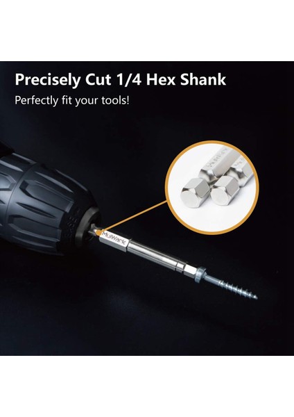 40PC Hex Hex Hex Anahtarı Matkap Bit Seti 2 3 Inç Uzunluğunda 1/4 Inç Çapında Hızlı Serbest Bırakma Shank Manyetik Tornavida Bit Seti (Yurt Dışından) modelleri