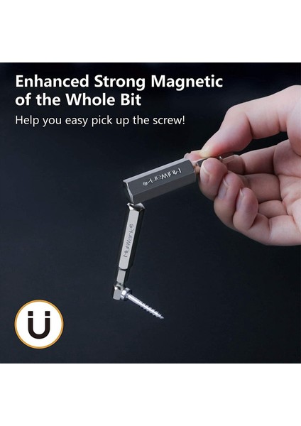 40PC Hex Hex Hex Anahtarı Matkap Bit Seti 2 3 Inç Uzunluğunda 1/4 Inç Çapında Hızlı Serbest Bırakma Shank Manyetik Tornavida Bit Seti (Yurt Dışından) indirimleri