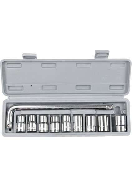 10 Parçalı Manşon Kombinasyon Aracı Seti Cırcır Çarkı Onarımı Acil Bisiklete Binme Oto Onarımı Çok Fonksiyonlu Set (Yurt Dışından)