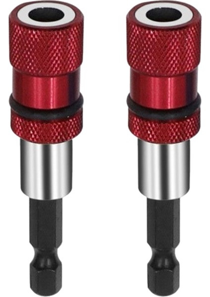 2x 1/4 Hex Shank Elektrikli Matkap Manyetik Tutma Bitki Tutucu Takım Manyetizması Sınırı Ayarlanabilir Uzatma Çubuğu (Yurt Dışından)