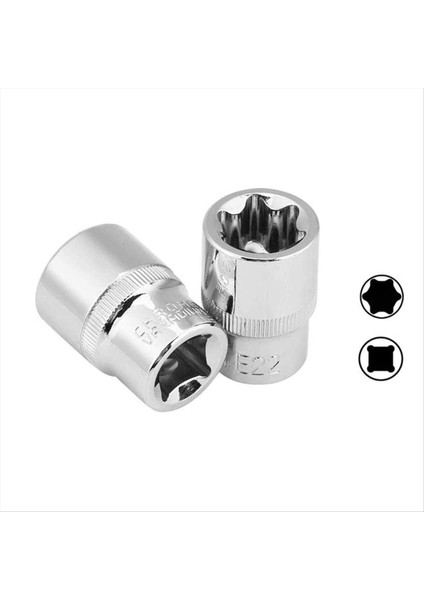 Torx Socket Set Kurcalama Kanıtı Torx Yıldız Bit Tork Kadın E-Sok Seti E4-E24 1/4 Inç 3/8 Inç 1/2 Inç Sürücü 14PCS (Yurt Dışından) fırsatları