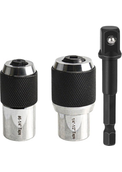 Soket Seti 3pcs Ayarlanabilir Çeneli Ekstraktör Aletine Dokunun Musluklar Için 3/8 Inç Soket Adaptörüne Sahip Soketlere Dokunun (Yurt Dışından)