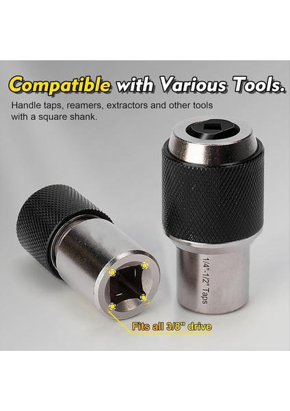 Soket Seti 3pcs Ayarlanabilir Çeneli Ekstraktör Aletine Dokunun Musluklar Için 3/8 Inç Soket Adaptörüne Sahip Soketlere Dokunun (Yurt Dışından) modelleri