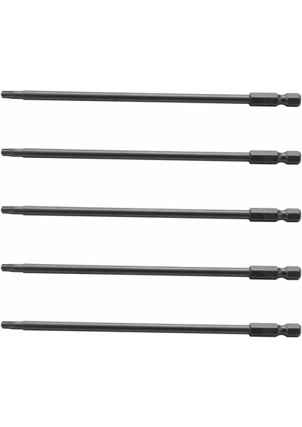 5x 1/4 Inç Shank T20 Manyetik Torx Güvenlik Tornavida Biti 150MM Uzunluğunda (Yurt Dışından)