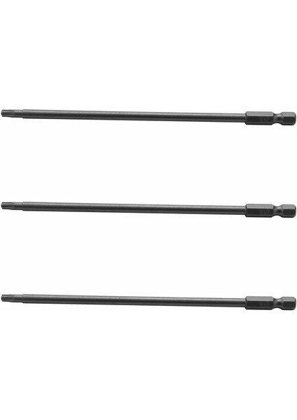 3x 1/4 Inç Shank T20 Manyetik Torx Güvenlik Tornavida Biti 150MM Uzunluğunda (Yurt Dışından)