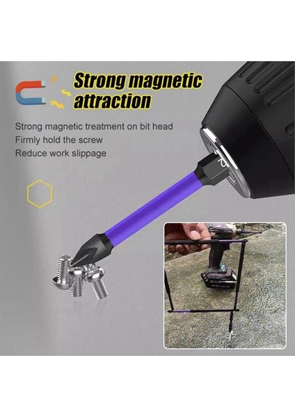 Yüksek Sertlik ve Güçlü Manyetik Bit Anti-Chok Güçlü Manyetik Kaymaz Bit Manyetik Matkap Tornavida Bitleri (12PCS) (Yurt Dışından) indirimleri