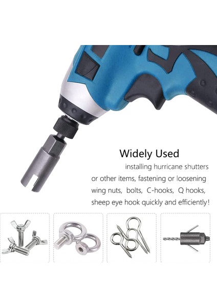 5 Adet Güç Kanadı Somun Sürücüsü 1/4 Inç Hex Shank Yuva Kanadı Fıstıkları ile Seti Panel Için Ayarlanmış (Yurt Dışından) indirimleri