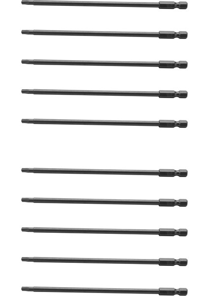 10X 1/4 Inç Shank T20 Manyetik Torx Güvenlik Tornavida Biti 150MM Uzunluğunda (Yurt Dışından)