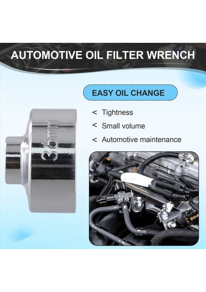 36MM 6 Noktalı Yağ Filtresi Soketi Anahtarı Çıkarma Flüt Kupa Muhafaza (Yurt Dışından) indirimleri