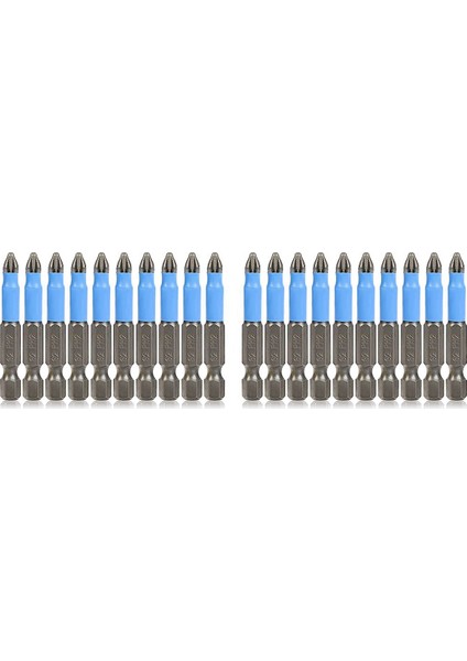 20 Pcs Phillips Kafa Matkap Bit Manyetik Phillips Boyutucu Bit Seti Kaymaz Çapraz Kafa 1/4 Inç Hex Shank 2INCH/50MM (Yurt Dışından)