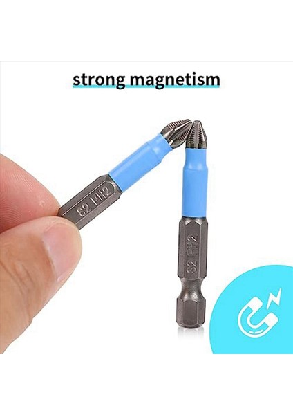 20 Pcs Phillips Kafa Matkap Bit Manyetik Phillips Boyutucu Bit Seti Kaymaz Çapraz Kafa 1/4 Inç Hex Shank 2INCH/50MM (Yurt Dışından) indirimleri