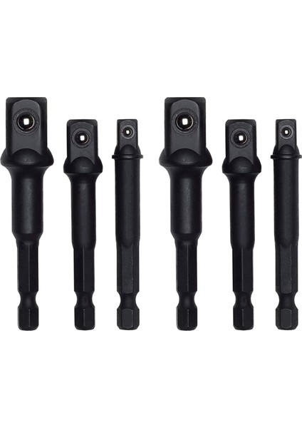6x Darbe Sınıfı Soket Adaptörü/uzatma Kümesi | Güç Matkabını Yüksek Hızlı Somun Sürücüsüne Dönüştürüyor (Yurt Dışından)