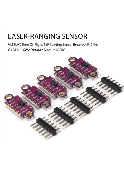VL53L0X Uçuş Süresi Tof Ranging Sensör Breakout 940NM GY-VL53L0XV2 Mesafe Modülü I2C Iıc (Yurt Dışından) fırsatları