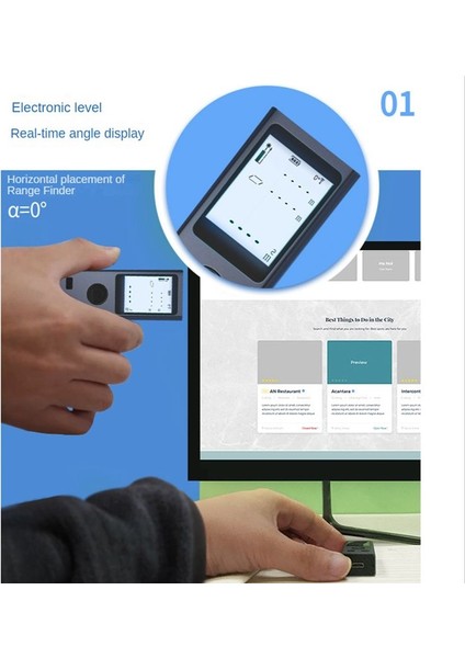 Mini Akıllı Lazer Rangefinder 30M Taşınabilir Dijital Lazer Rangefinder USB (Yurt Dışından) fiyatları