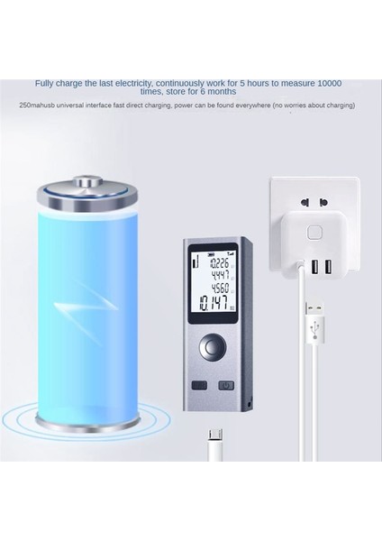 Mini Akıllı Lazer Rangefinder 30M Taşınabilir Dijital Lazer Rangefinder USB (Yurt Dışından) modelleri