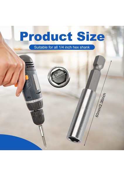 50PCS Güçlü Manyetik Matkap Bit Uzatma Tutucu 1/4in Hex Shank Darbe Sürücüsü Için Çelik Tornavida Uzantısı 2 36IN (Yurt Dışından) fiyatları