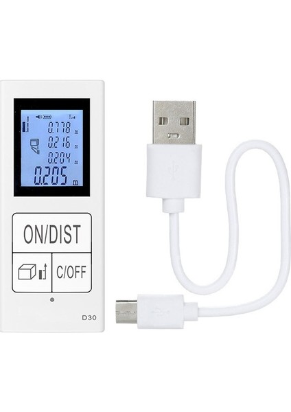 30M Kullanışlı Yüksek Hassasiyetli Metre Kullanımı Kolay Akıllı Çok Fonksiyonlu Menzil Bulucu (Yurt Dışından) fiyatları