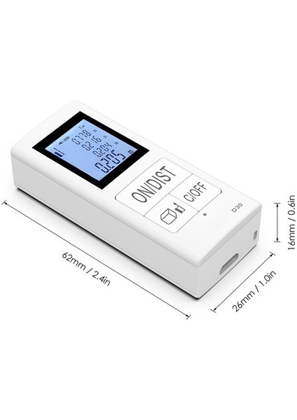 30M Kullanışlı Yüksek Hassasiyetli Metre Kullanımı Kolay Akıllı Çok Fonksiyonlu Menzil Bulucu (Yurt Dışından) fırsatları
