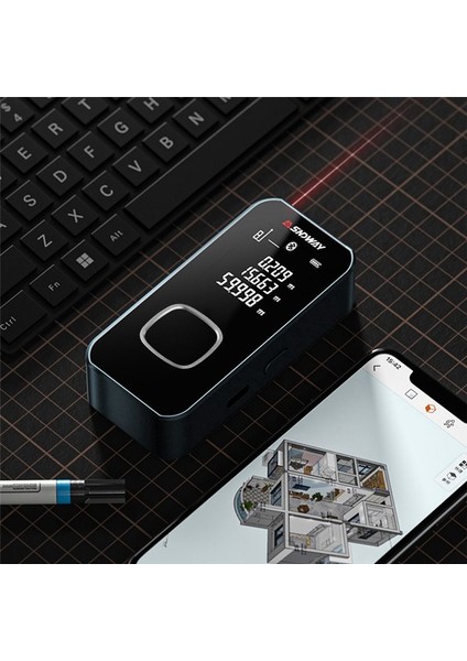 Sndway Lazer-Rangefinder Mini El Tipi Kızılötesi Ölçüm Aleti SW-25A 50 Metre (Yurt Dışından) fırsatları