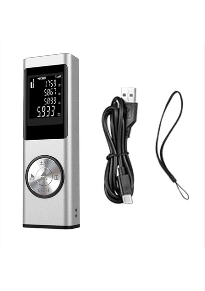 40M Akıllı Dijital Lazer Mesafe Metre Aralık Taşınabilir Malzemeli Aralık Finder Mini Elde Taşınma Uzaklığı Ölçüm Aracı (Yurt Dışından)