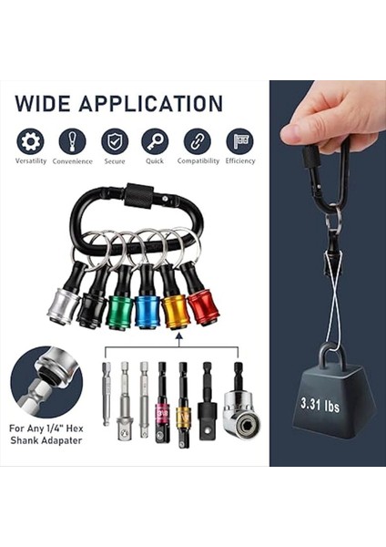 Bit Tutucu Hızlı Bırakma Bit Tutucu 1/4 Matkap Bit Tutucu Anahtarlık ve 105 ° Dik Açılı Matkap Eki (Yurt Dışından) modelleri