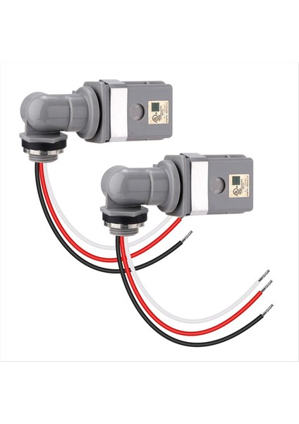 2 Paket Döner Monte Fotokontrol Açık Fotosel Sensörü Köklü Dış Işıklar Için Fotoğraf Hücre Sensörü (Yurt Dışından)