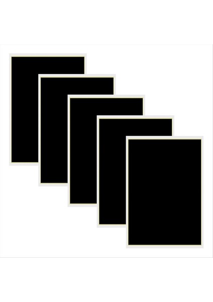 5 Adet Lazer Gravür Işaret Kağıdı Fiber Lazer Işaretleme ve Gravür Için 15X10 63 Inç Siyah Lazer Karartma Kağıtları (Yurt Dışından)