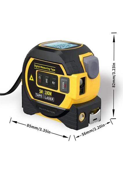1pc Lazer Bant Ölçeği 3 3&#39 Ü 1 Dijital Bant Ölçeği Yüksek Hassasiyetli Lazer Aralıkçı Çelik Bant Ölçeği (Yurt Dışından) fiyatları