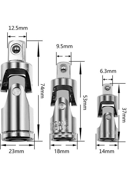 3 Parçalı Evrensel Soket Adaptörü 1/4 3/8 1/2 Soket Evrensel Evrensel Soket Cırcır Aracı (Yurt Dışından) indirimleri