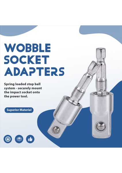 3 Paket Etki Sınıfı Soket Adaptörü 360 Derece Evrensel Döner Soket Seti Soket Matkap Adaptör (Yurt Dışından) fırsatları