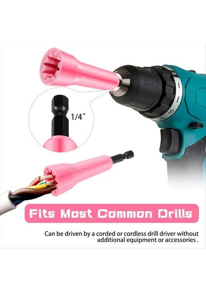 2pc Tel Bükülme Alet Tel Twister Alet Matkap Tel Bükülme Tel Konektör Soketi Tel Bükülme Spinner-Pembe (Yurt Dışından) fırsatları