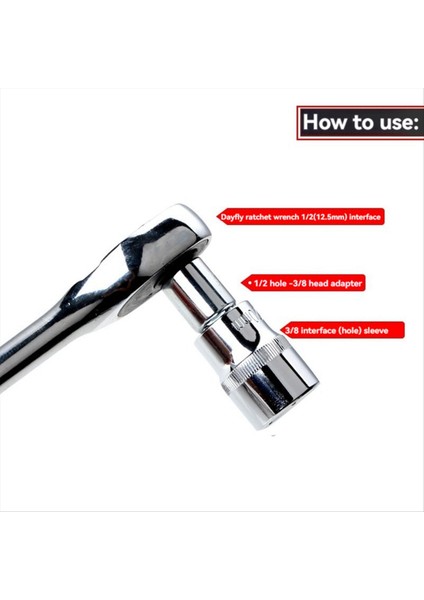 6pcs Ratchet Anahtar Soketi Dönüştürücü Kılıf Kafaları Evrensel Dönüşüm Adaptörü ile Adaptör (Yurt Dışından) fiyatları