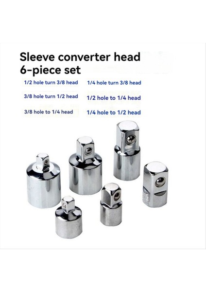 6pcs Ratchet Anahtar Soketi Dönüştürücü Kılıf Kafaları Evrensel Dönüşüm Adaptörü ile Adaptör (Yurt Dışından) indirimleri