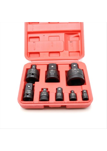 8 Pcs/set Darbe Soket Adaptörü Cr-V Soket Anahtarı Azaltma Adaptörü Dönüştürücü Kiti El Onarım Aracı Seti (Yurt Dışından)