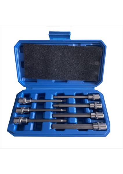 Ekstra Uzun Hex Bit Socket Seti 7 Parça H3-H10 Cr-V 3/8inch 110MM Uzunluk (Yurt Dışından)