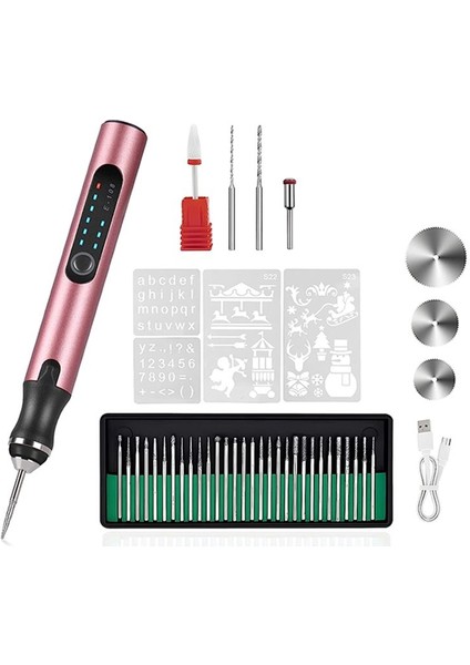 37 Bitli Elektrikli Gravür Kalemi Şarj Edilebilir Kablosuz Gravür Makinesi Ahşap Cam Taş Oyma (Yurt Dışından) fiyatları