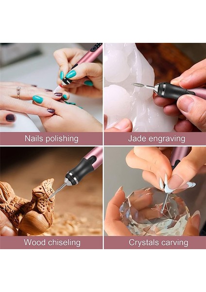 37 Bitli Elektrikli Gravür Kalemi Şarj Edilebilir Kablosuz Gravür Makinesi Ahşap Cam Taş Oyma (Yurt Dışından) modelleri