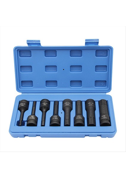 1/2 Inç Sürücü Master Darbe Altıgen Bit Seti Altıgen Sürücü 1/2 Inç Sürücü Altıgen Bit Soket Seti Standart Metrik Boyutlar 8 Adet (Yurt Dışından)