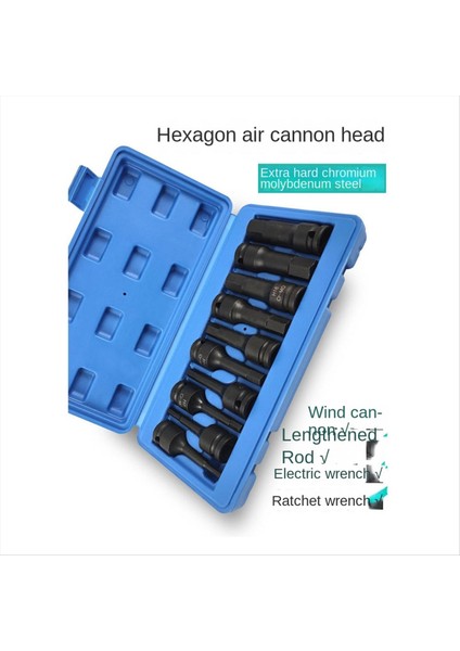 1/2 Inç Sürücü Master Darbe Altıgen Bit Seti Altıgen Sürücü 1/2 Inç Sürücü Altıgen Bit Soket Seti Standart Metrik Boyutlar 8 Adet (Yurt Dışından) indirimleri