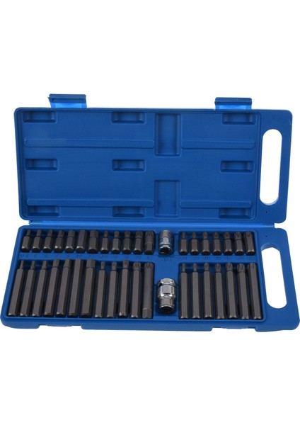 40PC Torx Hex Star Spline Socet Bit Set 1/2inch 3/8inch Elektrikli Alet Bitleri Garaj (Yurt Dışından)