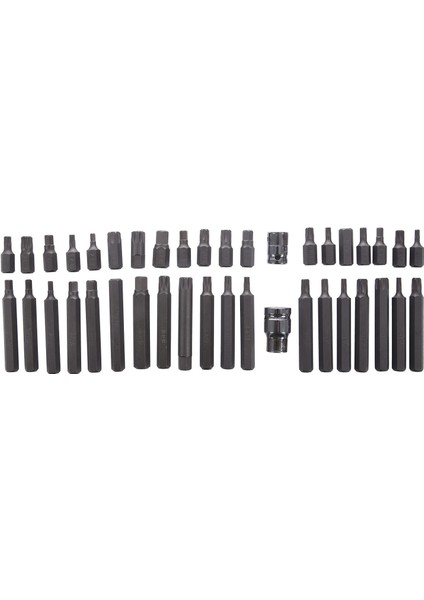 40PC Torx Hex Star Spline Socet Bit Set 1/2inch 3/8inch Elektrikli Alet Bitleri Garaj (Yurt Dışından) fiyatları