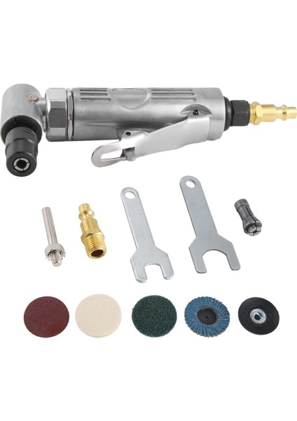 1/4 Inç Hava Açısı Kalıp Öğütücü 90 Derece Pnömatik Öğütme Makinesi Kesilmiş Parlatıcı Fabrikası Gravür Araçları Anahtarla Ayarlanmış (Yurt Dışından)