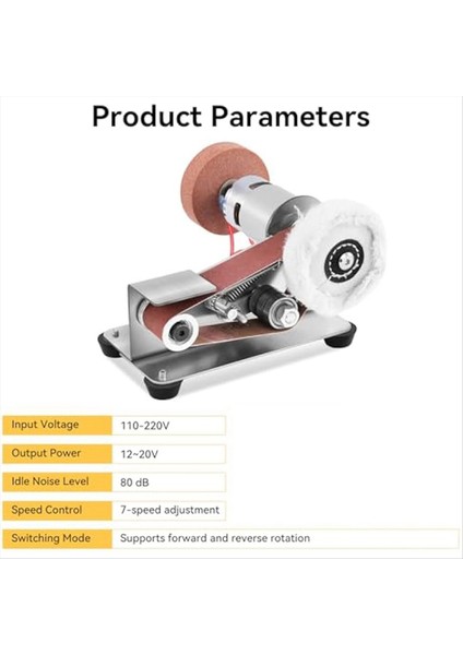 Abd Fiş Mini Kemer Zımpara Gücü Kemer Zımpara Küçük Tezgah Kemeri Zımpara Makinesi 7 Dişli Ayarlanabilir Hız Elektrik Kemeri Zımpara (Yurt Dışından) indirimleri