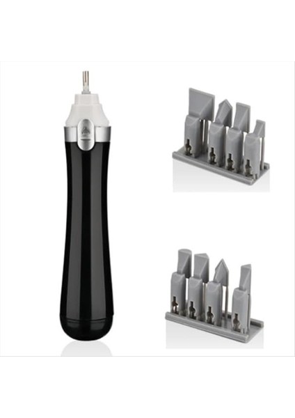 Hobiler Sanat Minyatür Şekil Parlatma Zımparalama Için 8 Adet Zımparalama Kafası ile Elektrikli Pistonlu Zımpara (Yurt Dışından)