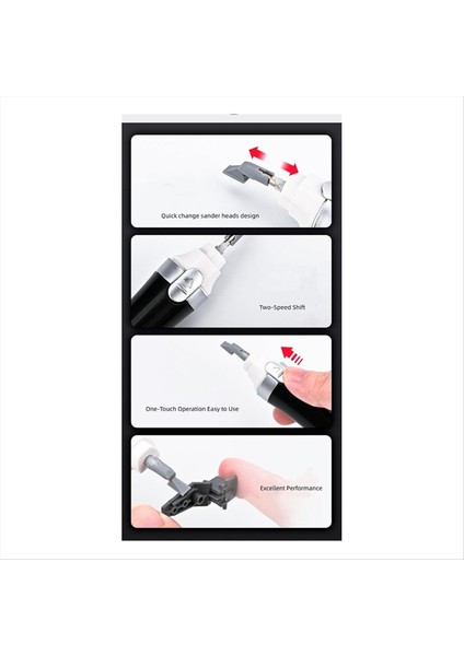 Hobiler Sanat Minyatür Şekil Parlatma Zımparalama Için 8 Adet Zımparalama Kafası ile Elektrikli Pistonlu Zımpara (Yurt Dışından) indirimleri