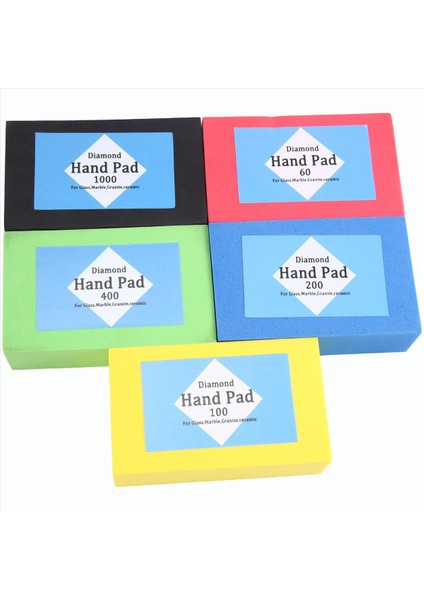 Elmas El Parlatma Pedleri 5pcs Elmas Zımpara Pedleri 60/120/240/400/1000 Grit Zımparalama Blok Köpük Destek (Yurt Dışından) fırsatları