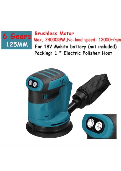 Fırçasız Motorsuz Kablosuz Orbital Zımparalandırıcı Ahşap Öğütücü Elektrikli Araç Parlatıcı Metal Parlatma Öğütme Zımpara Makinesi (Yurt Dışından) fiyatları