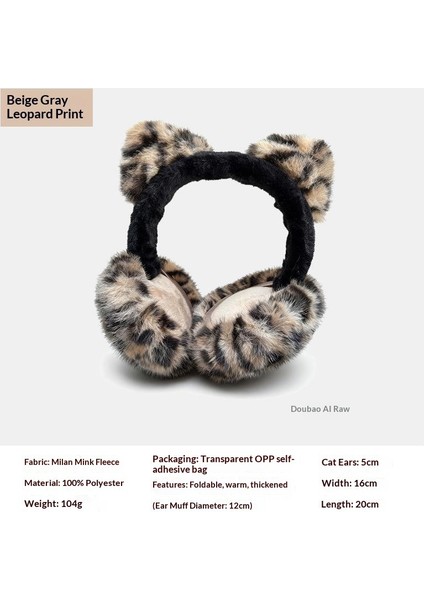 Kışlık Dış Mekan Kadın Kulaklıkları Katlanabilir (Yurt Dışından)